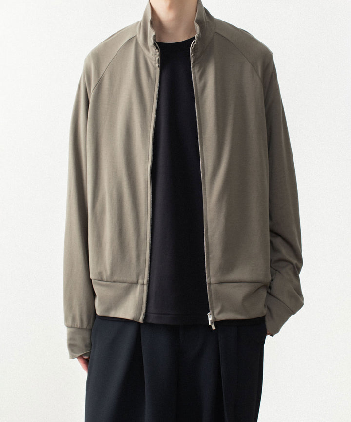 ATTACHMENT アタッチメントのCOTTON DOUBLE FACE STAND COLLAR JACKET - KHAKI GRAYの公式通販サイトsession福岡セレクトショップ