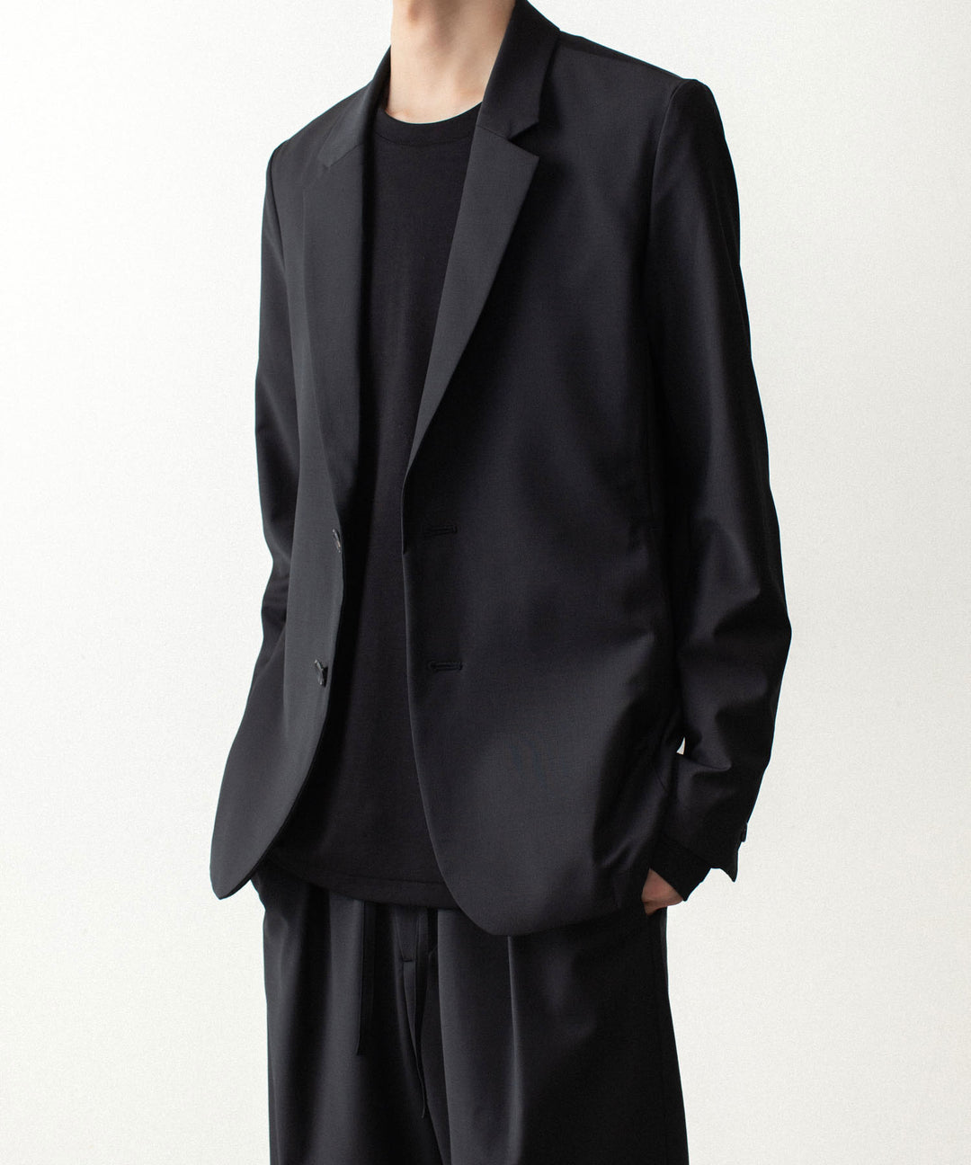 ATTACHMENT アタッチメントの2/80 PE/WO STRETCH TRO 2B JACKET - BLACKの公式通販サイトsession福岡セレクトショップ