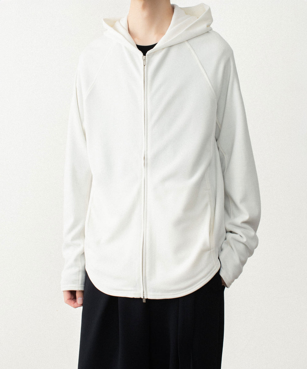 ATTACHMENT アタッチメントのVI/PE SMOOTH ZIP-UP LIGHT HOODIE - OFF WHITEの公式通販サイトsession福岡セレクトショップ