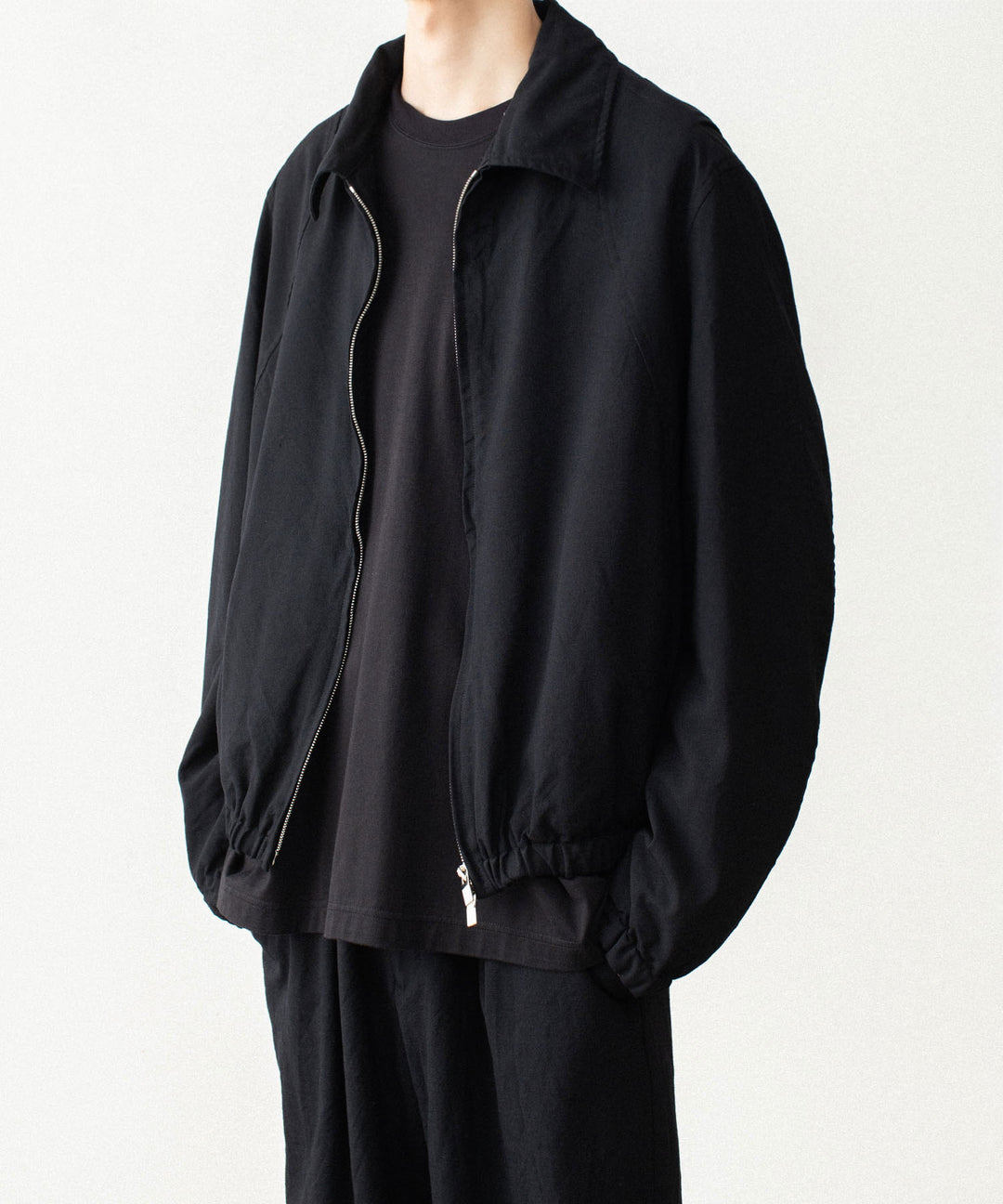 VEIN ヴェインのSHRINK WO CLOTH ZIP-UP JACKET - BLACKの公式通販サイトsession福岡セレクトショップ