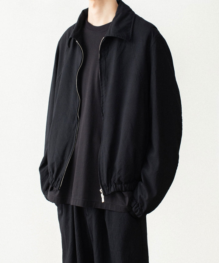 VEIN ヴェインのSHRINK WO CLOTH ZIP-UP JACKET - BLACKの公式通販サイトsession福岡セレクトショップ