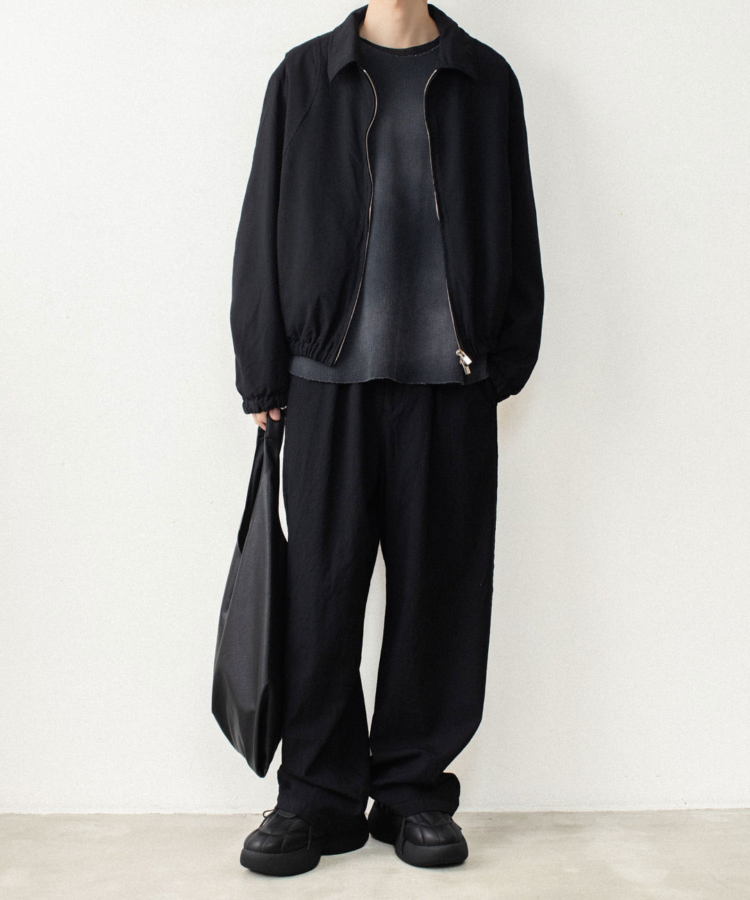 VEIN ヴェインのHIGH GAUGE WAFFLE LAYERED L/S TEE - BLACKの公式通販サイトsession福岡セレクトショップ
