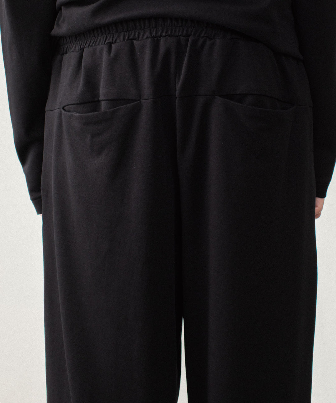 ATTACHMENT アタッチメントのCOTTON DOUBLE FACE LOUNGE TROUSERS - BLACKの公式通販サイトsession福岡セレクトショップ