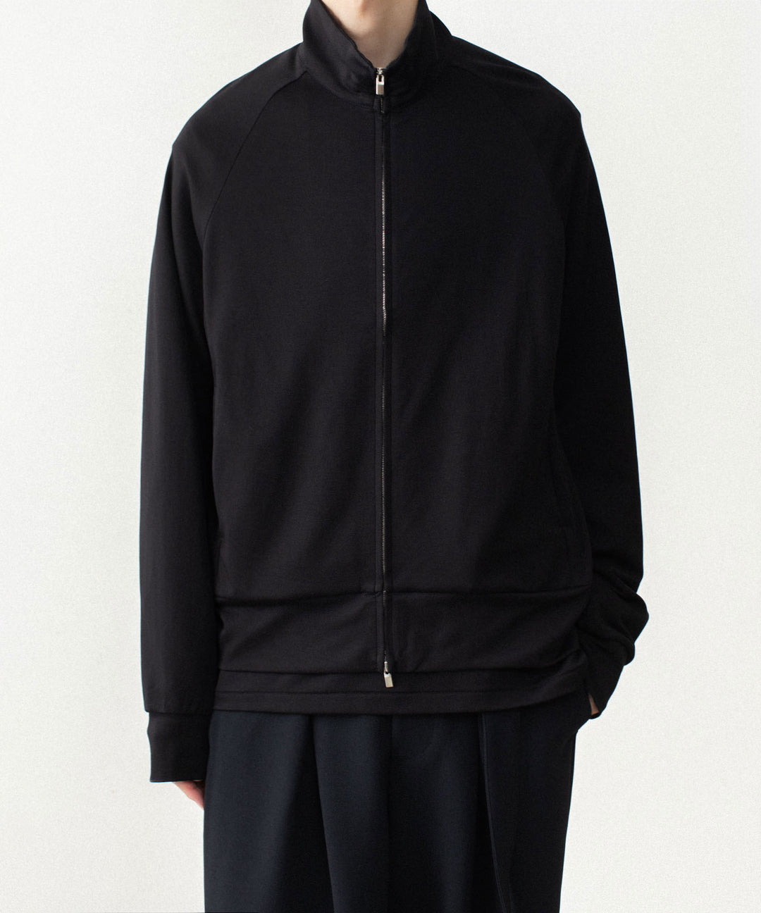 ATTACHMENT アタッチメントのCOTTON DOUBLE FACE STAND COLLAR JACKET - BLACKの公式通販サイトsession福岡セレクトショップ