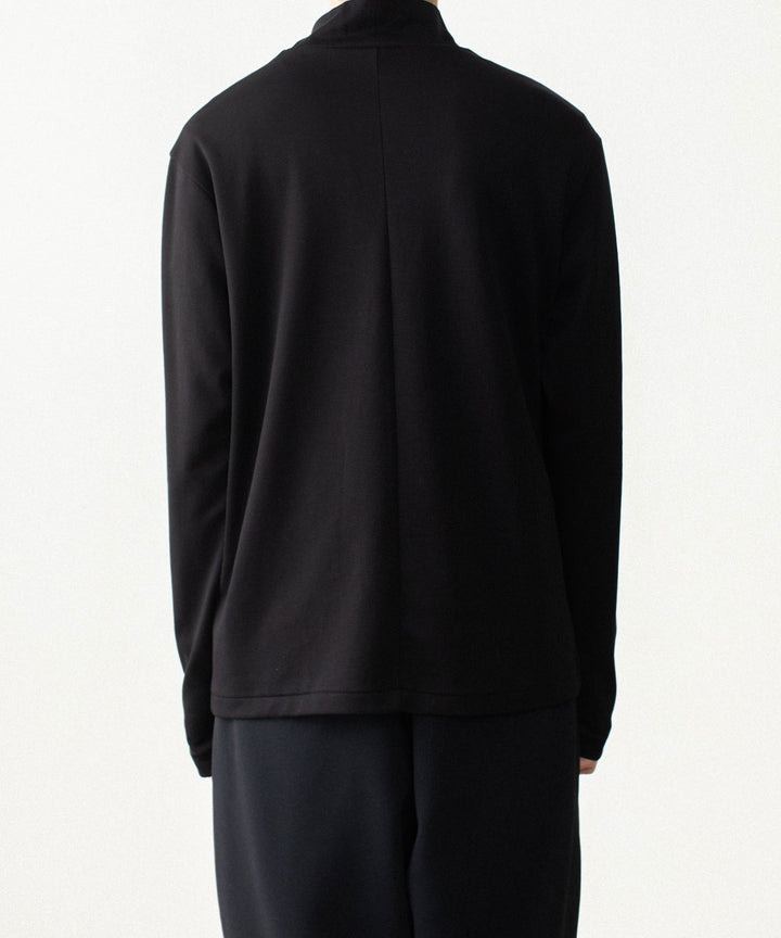ATTACHMENT アタッチメントのCOTTON DOUBLE FACE SLIM FIT HIGHNECK L/S TEE - BLACKの公式通販サイトsession福岡セレクトショップ