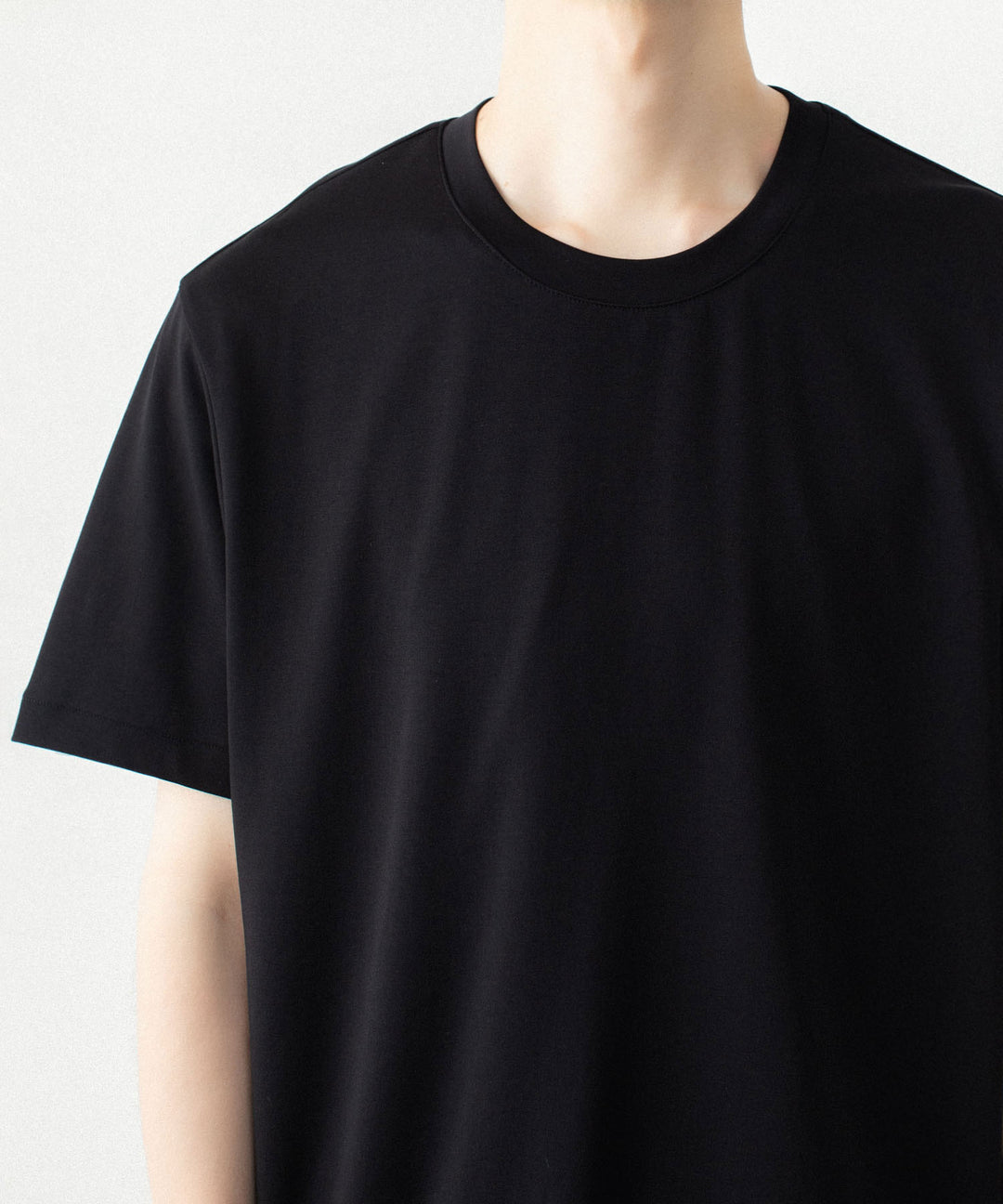 ATTACHMENT アタッチメントのCOTTON DOUBLE FACE SLIM FIT S/S TEE - BLACKの公式通販サイトsession福岡セレクトショップ