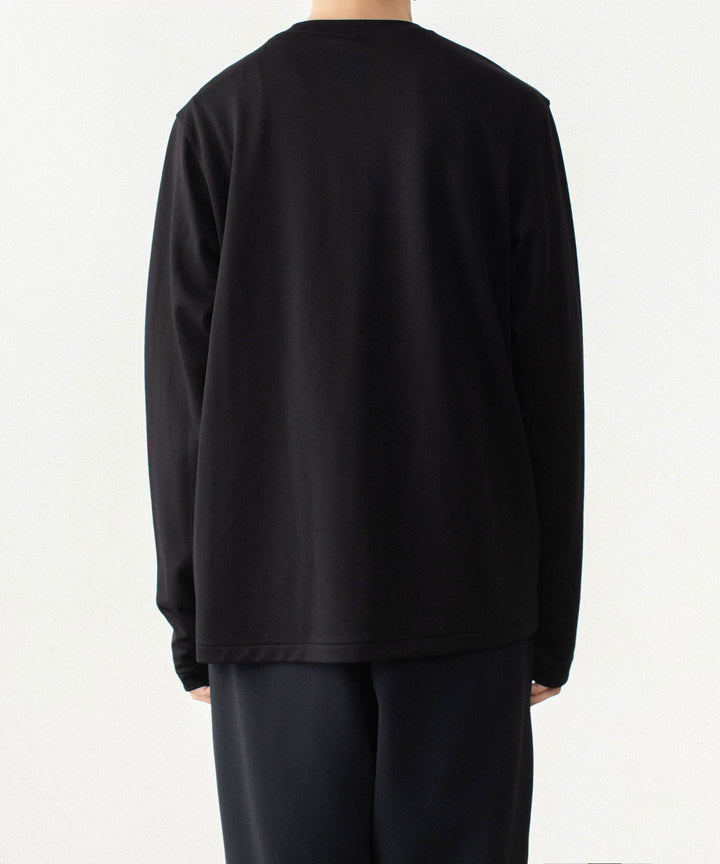 ATTACHMENT アタッチメントのCOTTON DOUBLE FACE SLIM FIT L/S TEE - BLACKの公式通販サイトsession福岡セレクトショップ