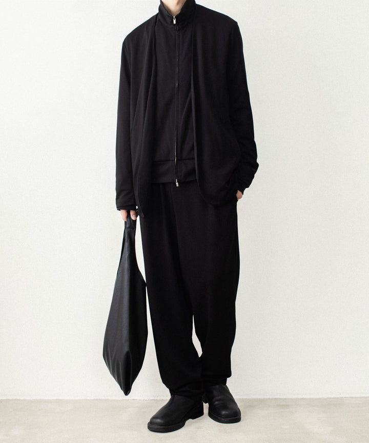 ATTACHMENT アタッチメントのCOTTON DOUBLE FACE LOUNGE TROUSERS - BLACKの公式通販サイトsession福岡セレクトショップ