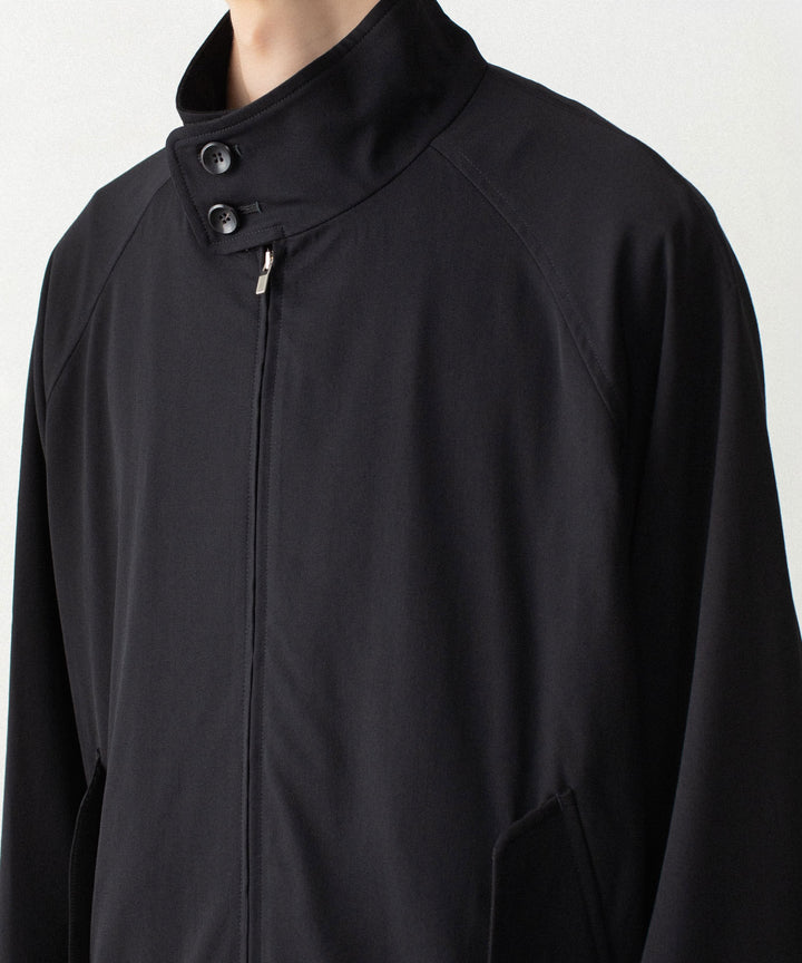 ATTACHMENT アタッチメントのWASHABLE HIGH TWIST GABARDINE HARRINGTON JACKET - BLACKの公式通販サイトsession福岡セレクトショップ
