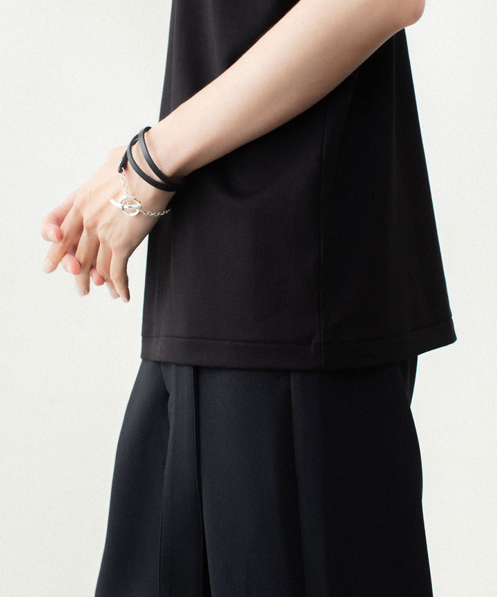 ATTACHMENT アタッチメントのCOTTON DOUBLE FACE SLIM FIT S/S TEE - BLACKの公式通販サイトsession福岡セレクトショップ