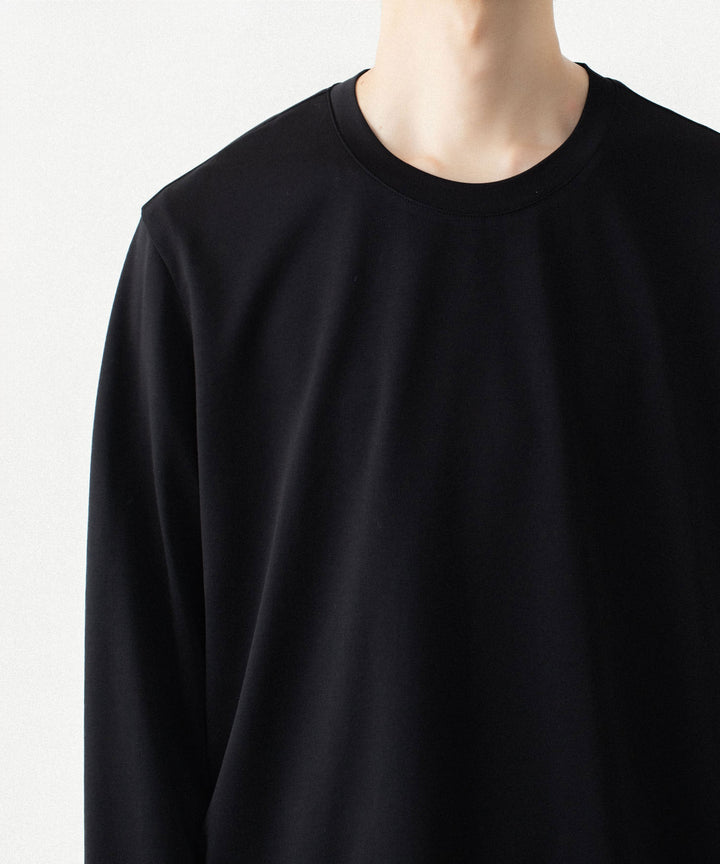 ATTACHMENT アタッチメントのCOTTON DOUBLE FACE SLIM FIT L/S TEE - BLACKの公式通販サイトsession福岡セレクトショップ