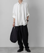 画像をギャラリービューアに読み込む, ATTACHMENT アタッチメントのPE/RY STRETCH TROPICAL STRAP SLEEVE L/S SHIRT - WHITE 公式通販サイトsession福岡セレクトショップ
