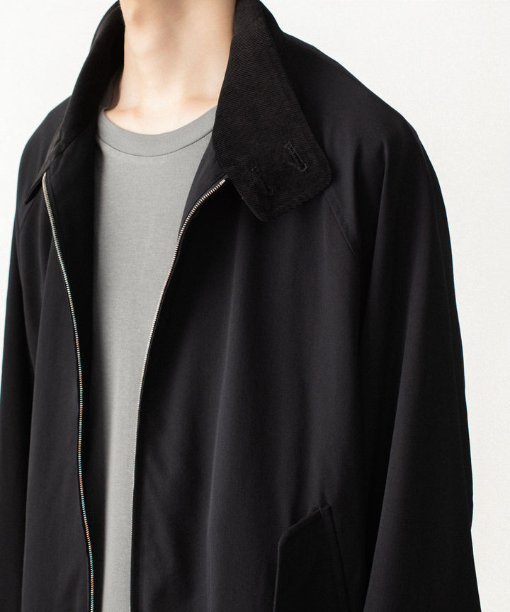 ATTACHMENT アタッチメントのWASHABLE HIGH TWIST GABARDINE HARRINGTON JACKET - BLACKの公式通販サイトsession福岡セレクトショップ