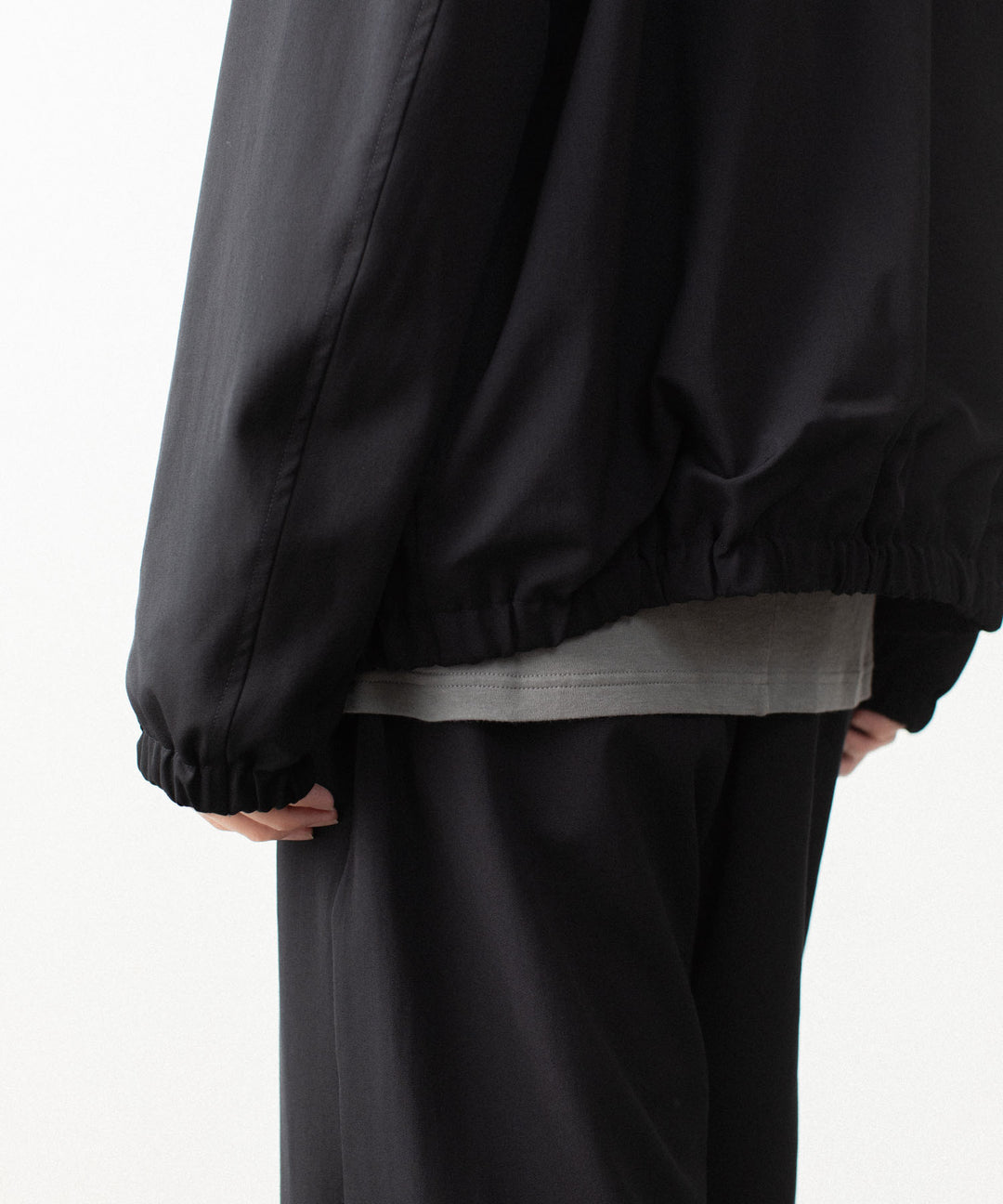 ATTACHMENT アタッチメントのWASHABLE HIGH TWIST GABARDINE HARRINGTON JACKET - BLACKの公式通販サイトsession福岡セレクトショップ