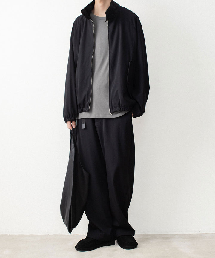 ATTACHMENT アタッチメントのWASHABLE HIGH TWIST GABARDINE HARRINGTON JACKET - BLACKの公式通販サイトsession福岡セレクトショップ