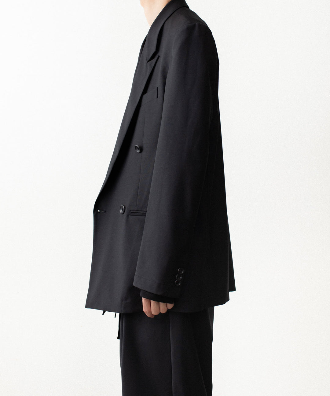 ATTACHMENT アタッチメントの2/80 PE/WO STRETCH TRO DOUBLE-BREASTED JACKET - BLACKの公式通販サイトsession福岡セレクトショップ