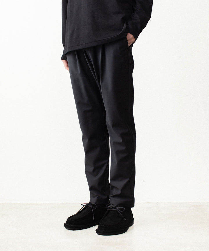 ATTACHMENT アタッチメントの2/80 PE/WO STRETCH TRO REGULAR FIT 1TUCK  TROUSERS - BLACK公式通販サイトsession福岡セレクトショップ