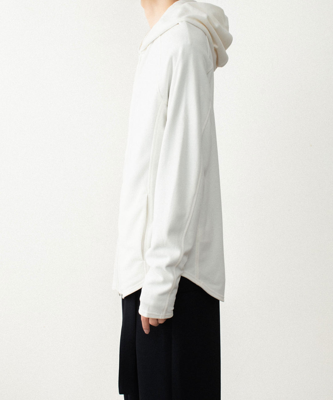 ATTACHMENT アタッチメントのVI/PE SMOOTH ZIP-UP LIGHT HOODIE - OFF WHITEの公式通販サイトsession福岡セレクトショップ