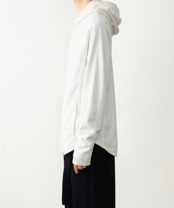 ATTACHMENT アタッチメントのVI/PE SMOOTH ZIP-UP LIGHT HOODIE - OFF WHITEの公式通販サイトsession福岡セレクトショップ