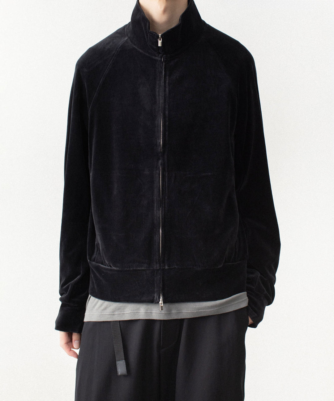 ATTACHMENT アタッチメントの80/2 ORGANIC VELOR TRACK JACKET - BLACKの公式通販サイトsession福岡セレクトショップ