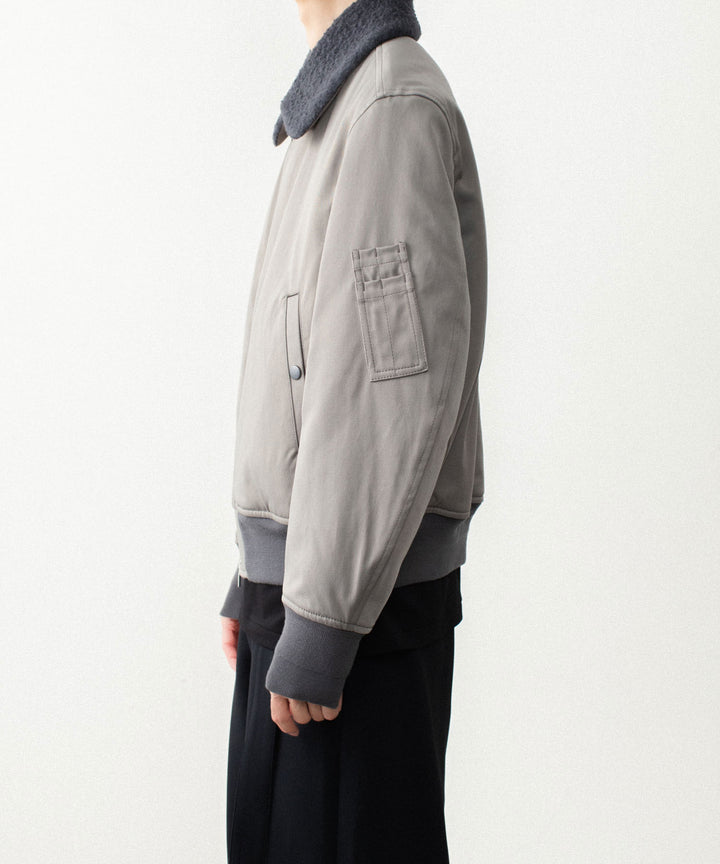 ATTACHMENT アタッチメントのNY/CO SATIN B-15 JACKET - KHAKI GRAYの公式通販サイトsession福岡セレクトショップ