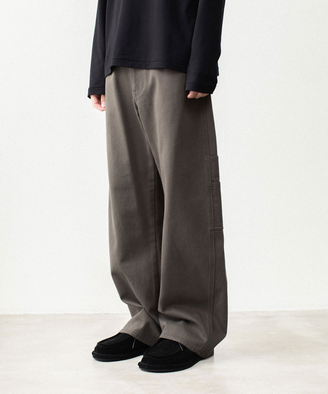 ATTACHMENT アタッチメントのCO NIDOM CLOTH BALLOON WIDE PAINTER PANTS - D.KHAKIの公式通販サイトsession福岡セレクトショップ