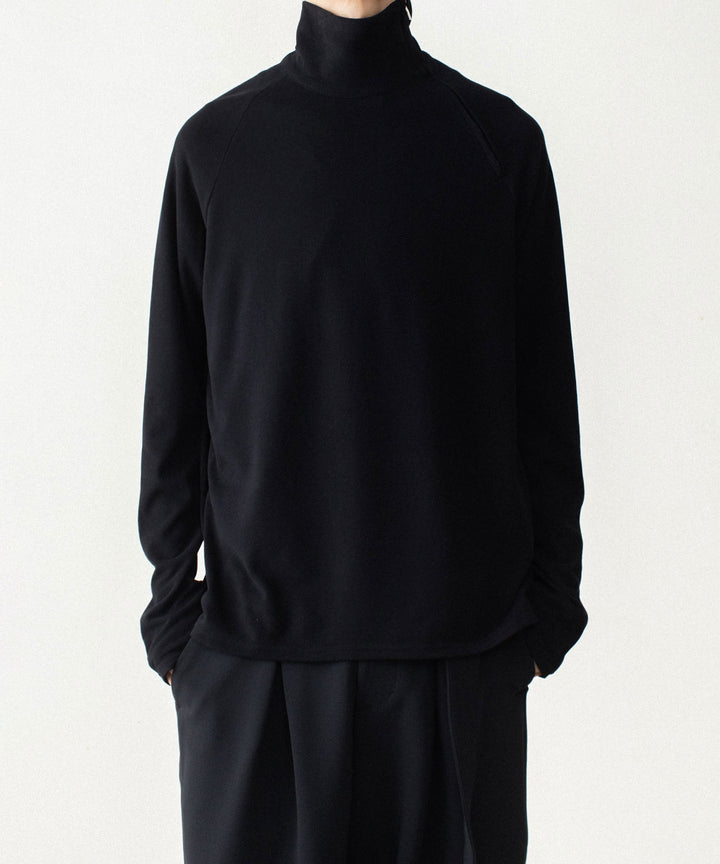 ATTACHMENT アタッチメントのVI/PE SMOOTH ZIP-UP HIGHNECK L/S TEE - BLACKの公式通販サイトsession福岡セレクトショップ