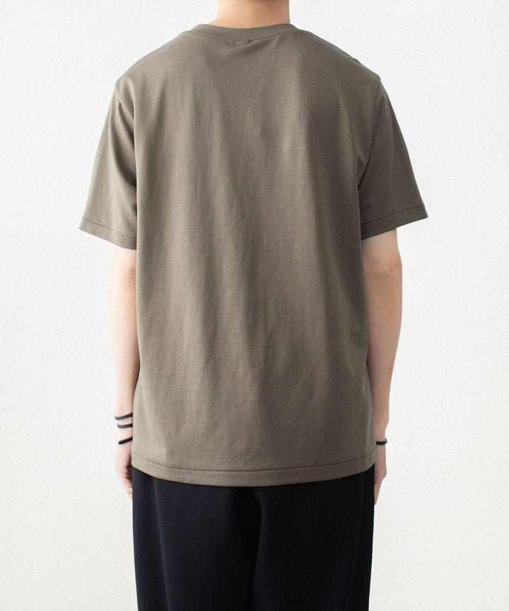 ATTACHMENT アタッチメントのCOTTON DOUBLE FACE SLIM FIT S/S TEE - KHAKI GRAYの公式通販サイトsession福岡セレクトショップ
