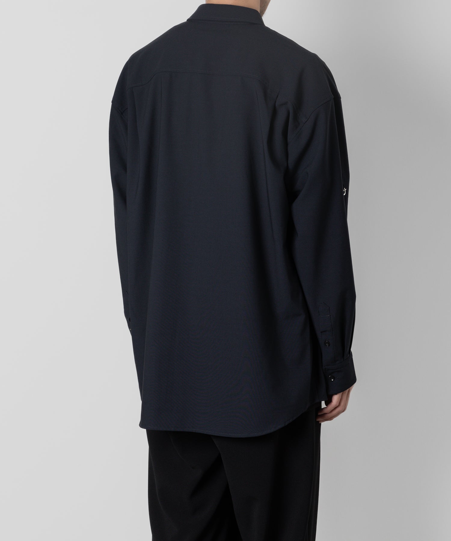 ATTACHMENT アタッチメントのPE/RY STRETCH TROPICAL STRAP SLEEVE L/S SHIRT - NAVY 公式通販サイトsession福岡セレクトショップ