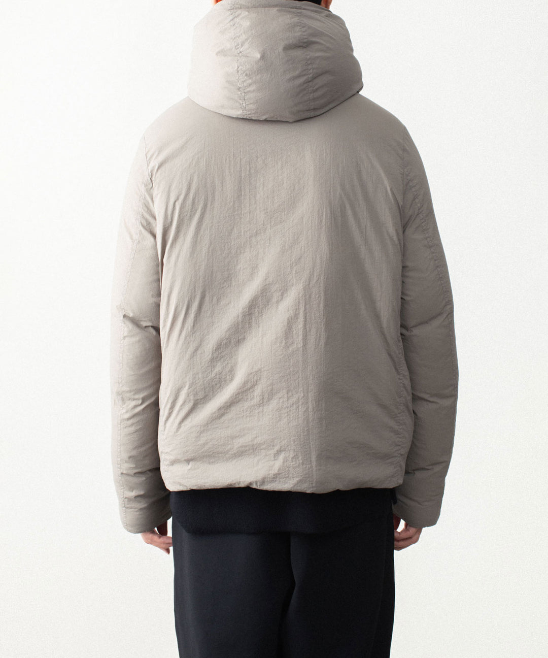 ATTACHMENT アタッチメントのNY TAFFETA HOODED DOWN JACKET - KHAKI GRAYの公式通販サイトsession福岡セレクトショップ