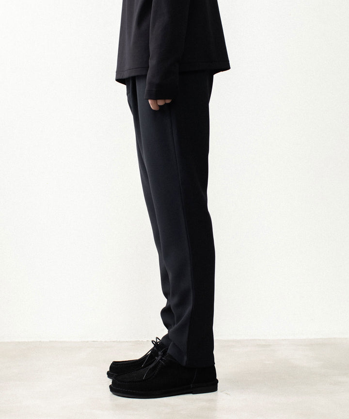 ATTACHMENT アタッチメントのPE STRETCH DOUBLE CLOTH REGULAR FIT 1TUCK TROUSERS - BLACKの公式通販サイトsession福岡セレクトショップ