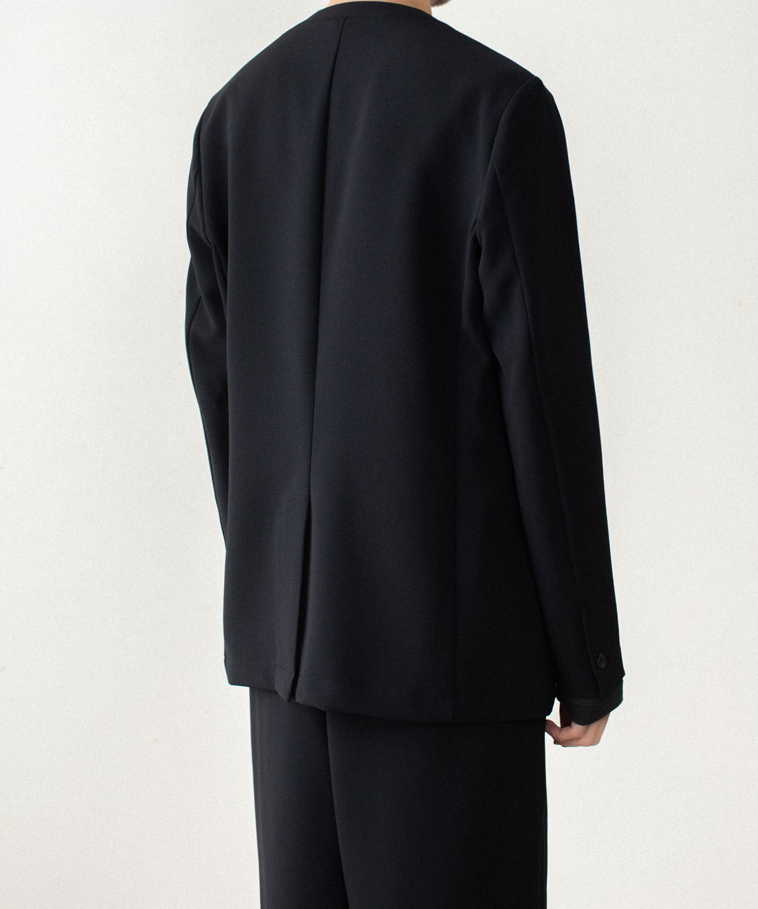 ATTACHMENT アタッチメントのPE STRETCH DOUBLE CLOTH COLLARLESS JACKET - BLACKの公式通販サイトsession福岡セレクトショップ