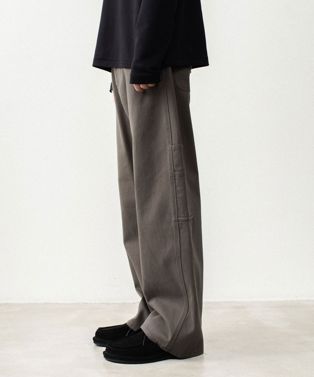 ATTACHMENT アタッチメントのCO NIDOM CLOTH BALLOON WIDE PAINTER PANTS - D.KHAKIの公式通販サイトsession福岡セレクトショップ
