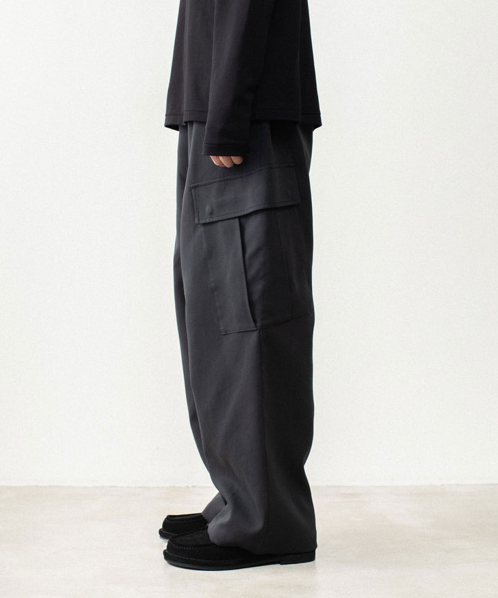ATTACHMENT アタッチメントのCO/TEN POWDERY DOUBLE CROTH EASY CARGO TROUSERS - BLACKの公式通販サイトsession福岡セレクトショップ