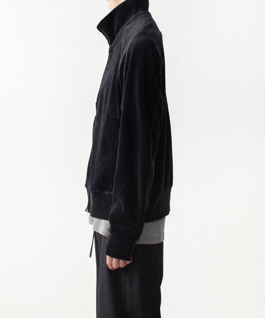 ATTACHMENT アタッチメントの80/2 ORGANIC VELOR TRACK JACKET - BLACKの公式通販サイトsession福岡セレクトショップ