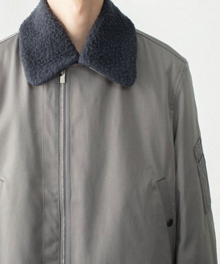 ATTACHMENT アタッチメントのNY/CO SATIN B-15 JACKET - KHAKI GRAYの公式通販サイトsession福岡セレクトショップ