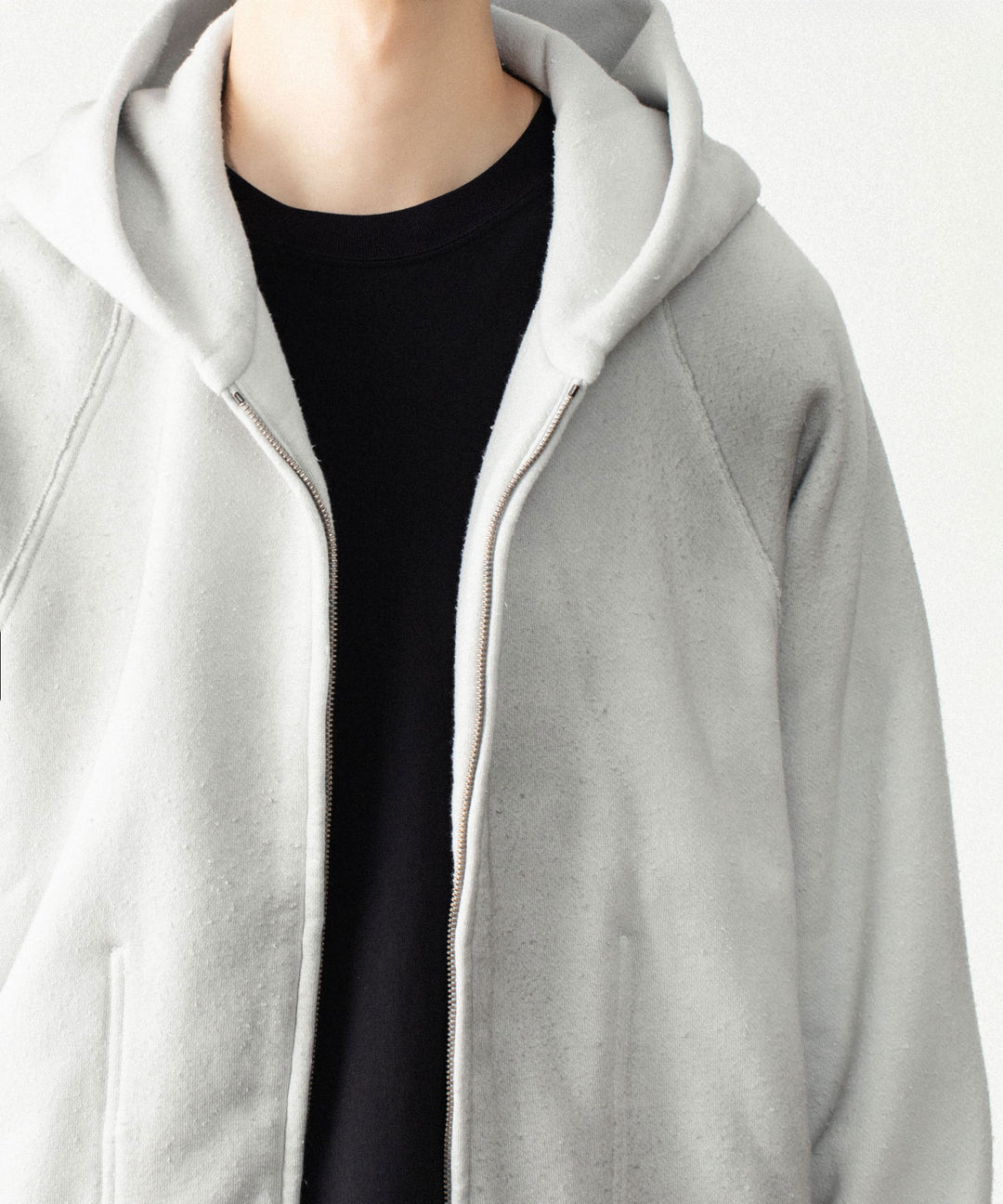VEIN ヴェインのBRUSHED TERRY ZIP-UP HOODIE - OFF WHITEの公式通販サイトsession福岡セレクトショップ