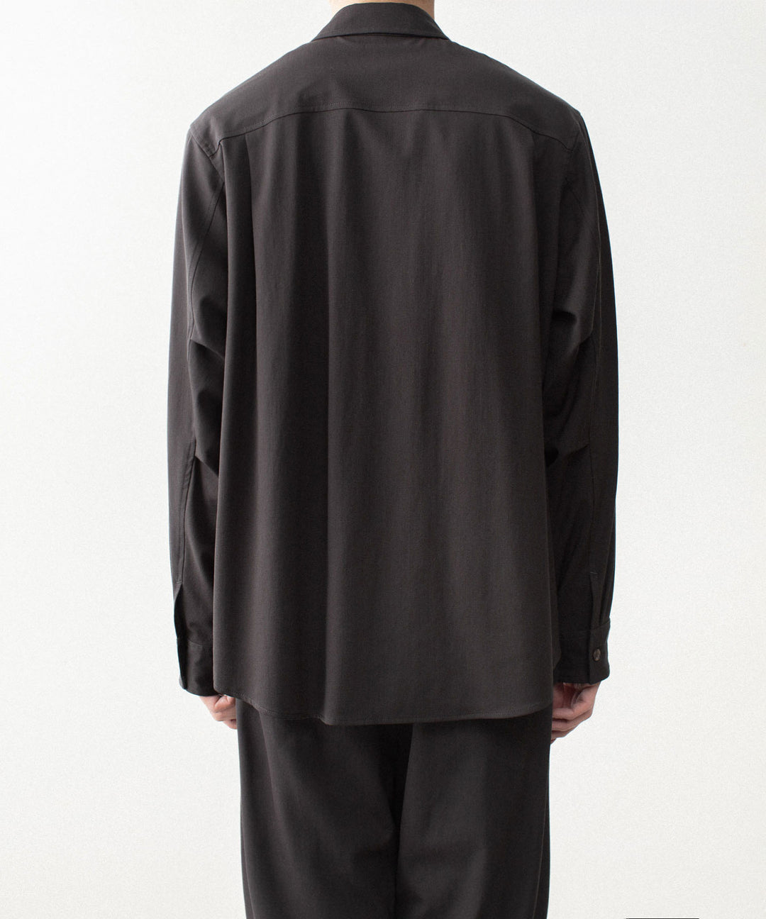 ATTACHMENT アタッチメントのWASHABLE HIGH TWIST GABARDINE UTILITY L/S SHIRT - KHAKI GRAYの公式通販サイトsession福岡セレクトショップ
