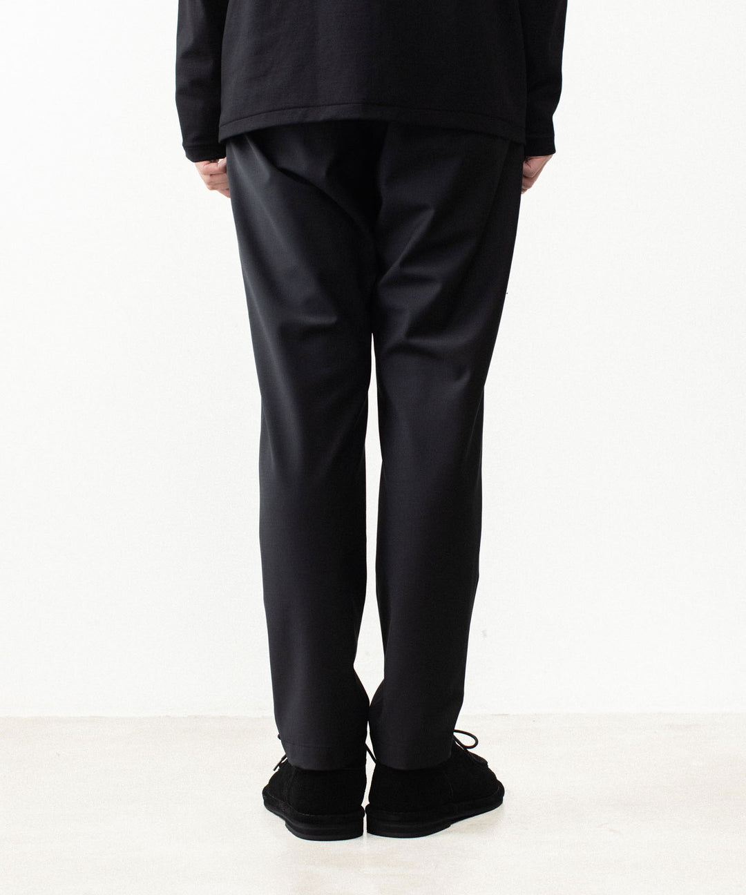 ATTACHMENT アタッチメントの2/80 PE/WO STRETCH TRO REGULAR FIT 1TUCK  TROUSERS - BLACK公式通販サイトsession福岡セレクトショップ