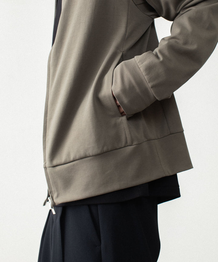 ATTACHMENT アタッチメントのCOTTON DOUBLE FACE STAND COLLAR JACKET - KHAKI GRAYの公式通販サイトsession福岡セレクトショップ