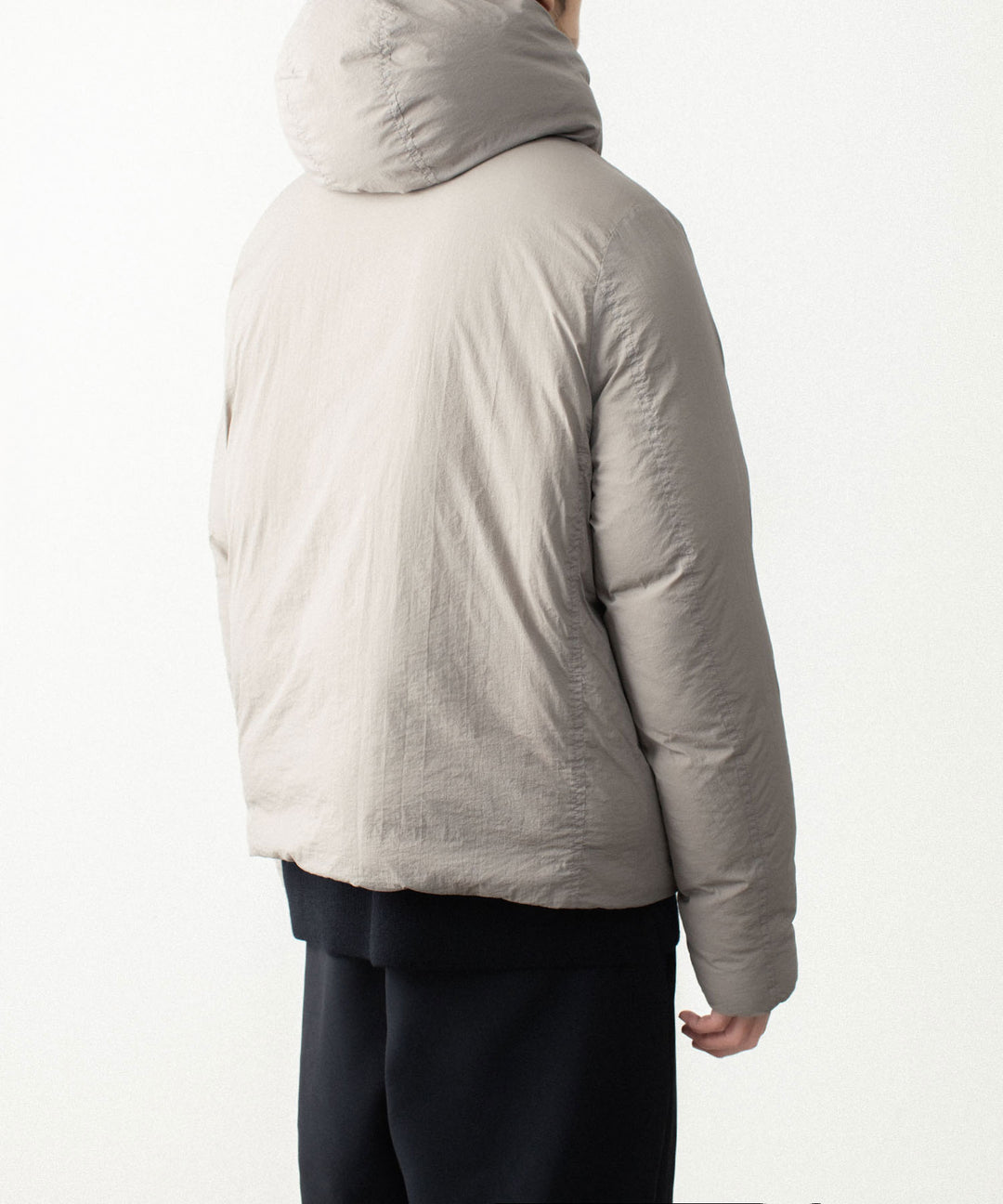 ATTACHMENT アタッチメントのNY TAFFETA HOODED DOWN JACKET - KHAKI GRAYの公式通販サイトsession福岡セレクトショップ