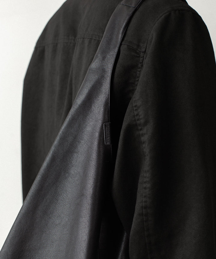 ATTACHMENT アタッチメントのSYNTHETIC LEATHER SMALL SHOPPING BAG - BLACKの公式通販サイトsession福岡セレクトショップ
