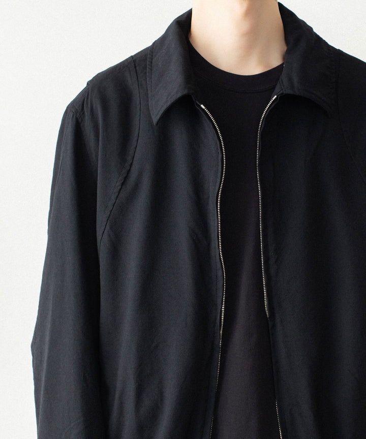VEIN ヴェインのSHRINK WO CLOTH ZIP-UP JACKET - BLACKの公式通販サイトsession福岡セレクトショップ