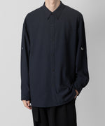 画像をギャラリービューアに読み込む, ATTACHMENT アタッチメントのPE/RY STRETCH TROPICAL STRAP SLEEVE L/S SHIRT - NAVY 公式通販サイトsession福岡セレクトショップ
