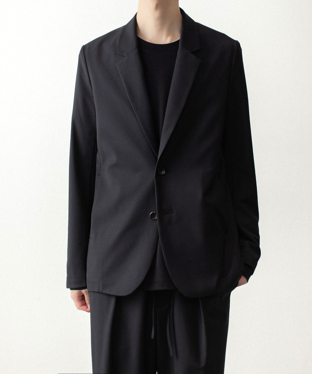 ATTACHMENT アタッチメントの2/80 PE/WO STRETCH TRO 2B JACKET - BLACKの公式通販サイトsession福岡セレクトショップ