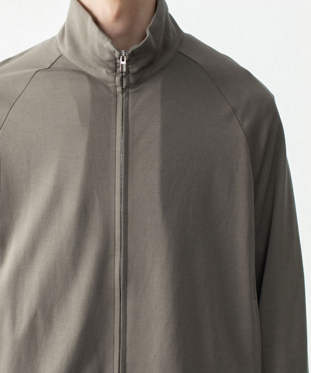 ATTACHMENT アタッチメントのCOTTON DOUBLE FACE STAND COLLAR JACKET - KHAKI GRAYの公式通販サイトsession福岡セレクトショップ