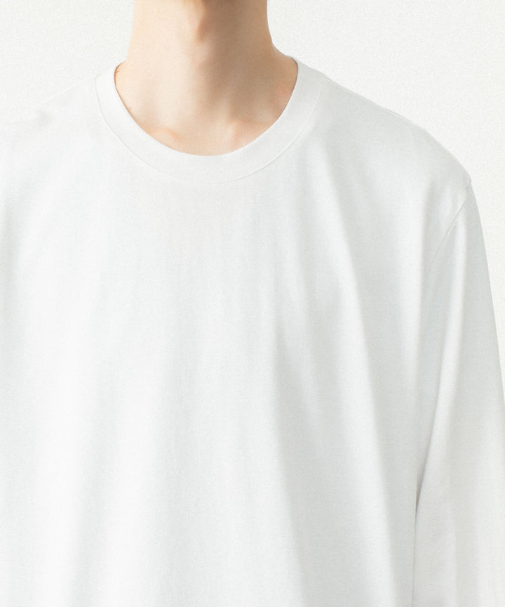 ATTACHMENT アタッチメントのCOTTON DOUBLE FACE SLIM FIT L/S TEE - WHITEの公式通販サイトsession福岡セレクトショップ
