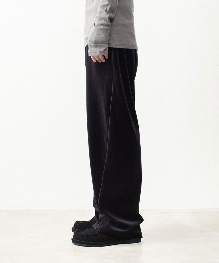 ATTACHMENT アタッチメントの80/2 ORGANIC VELOR BALLOON WIDE TRACK TROUSERS - BLACKの公式通販サイトsession福岡セレクトショップ
