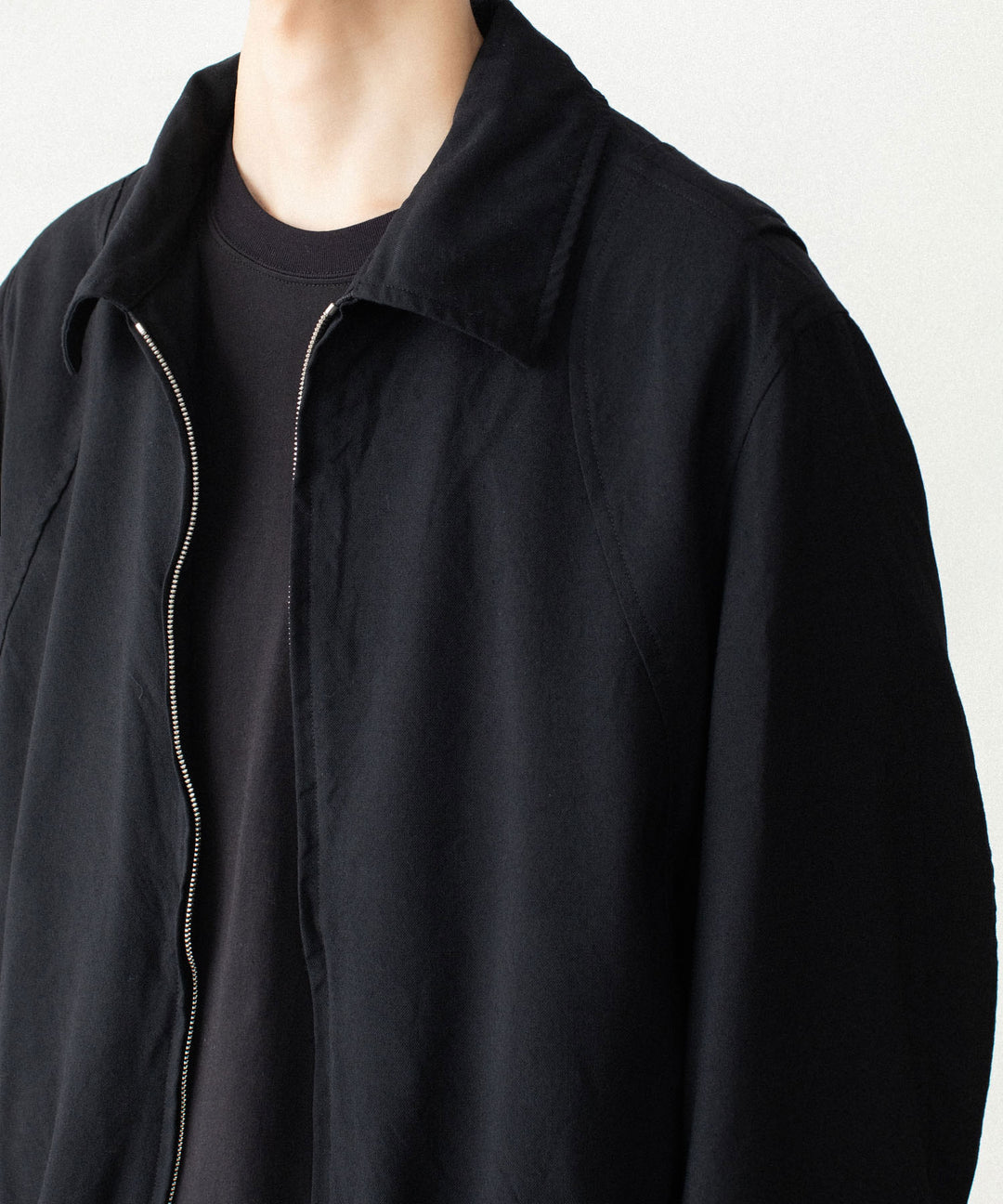 VEIN ヴェインのSHRINK WO CLOTH ZIP-UP JACKET - BLACKの公式通販サイトsession福岡セレクトショップ