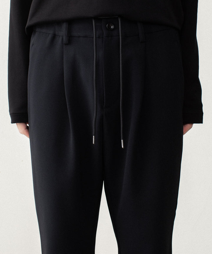 ATTACHMENT アタッチメントのPE STRETCH DOUBLE CLOTH REGULAR FIT 1TUCK TROUSERS - BLACKの公式通販サイトsession福岡セレクトショップ